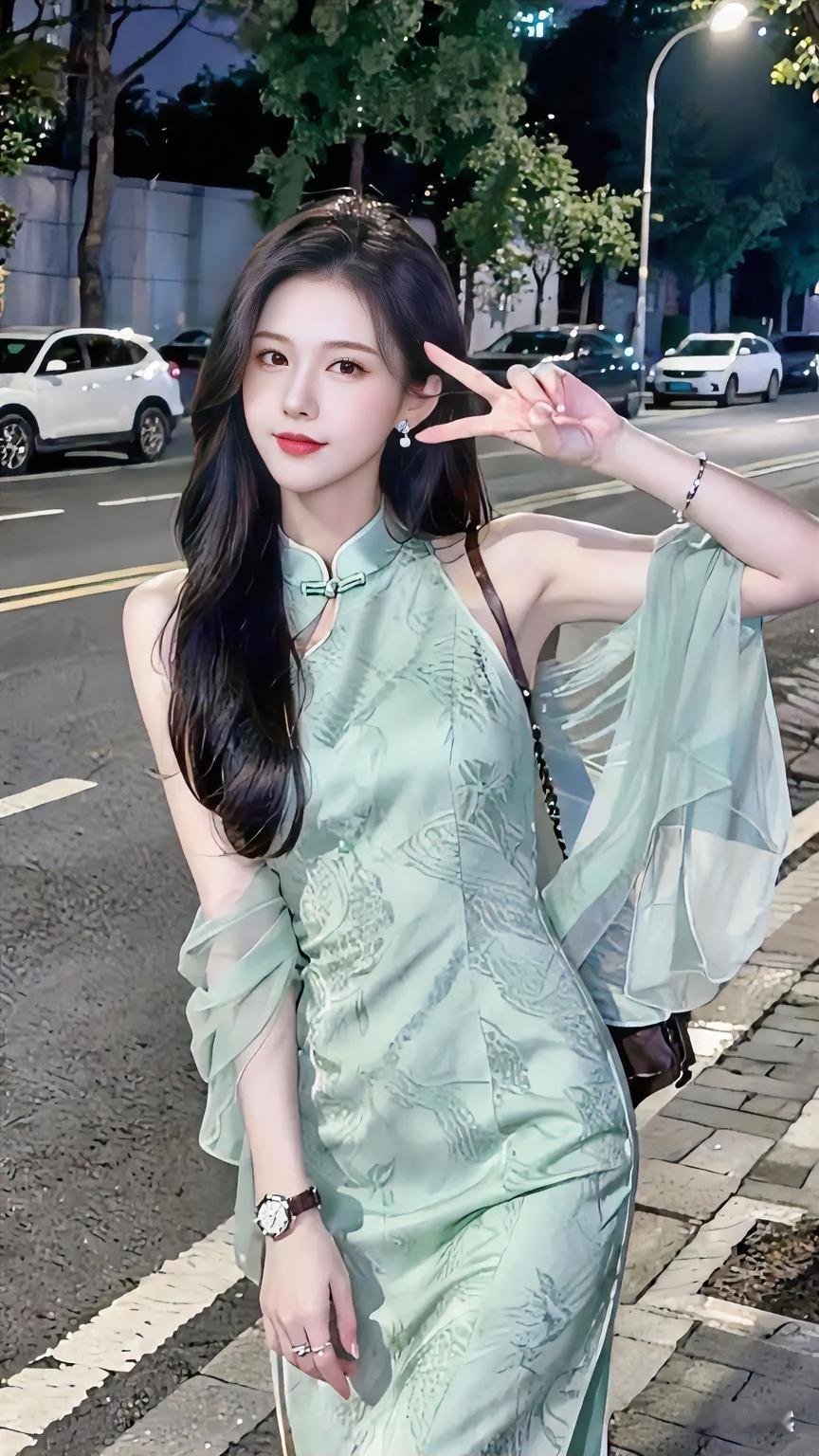 旗袍秀出东方美，秀出古典美！旗袍秀东方美人新中式旗袍美女中国旗袍美女