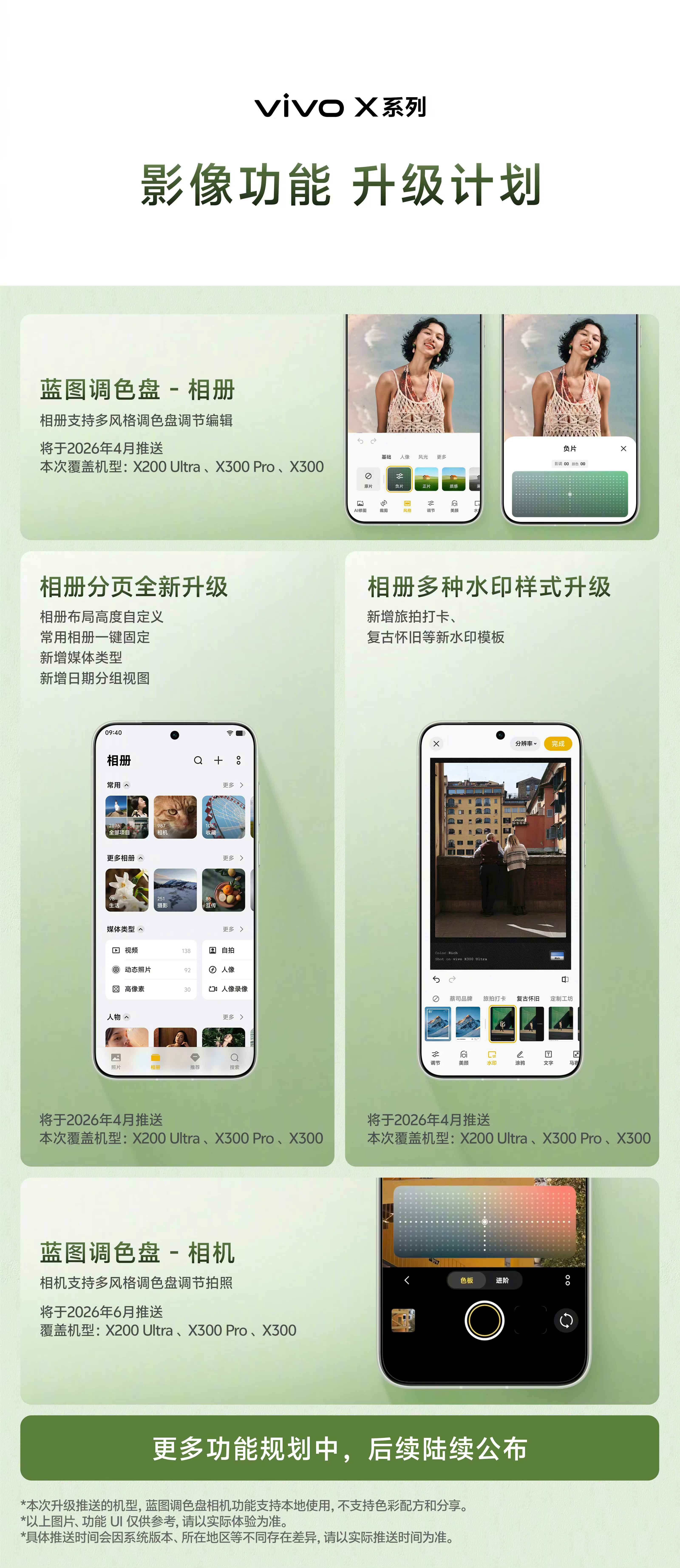 蓝图调色盘要下放给部分老机型了，四月份vivoX200Ultra、viv