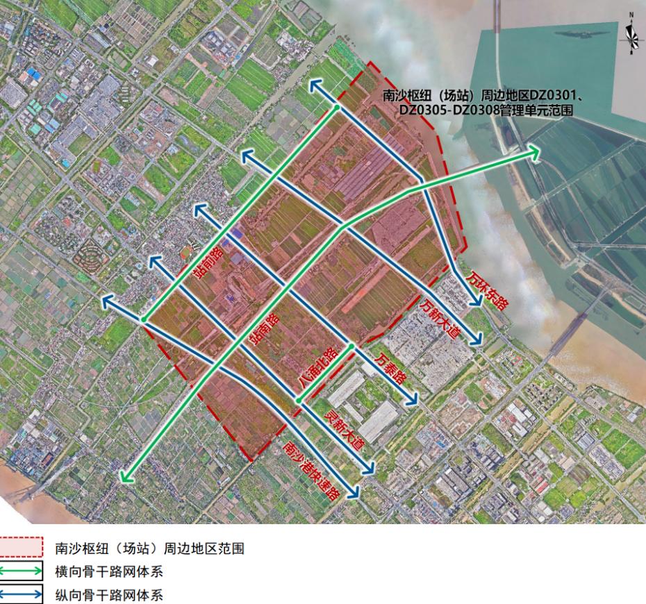【南沙高铁站周边最新控规调整成果公示！站南路线位整体北移】南沙规自局公布实施《广