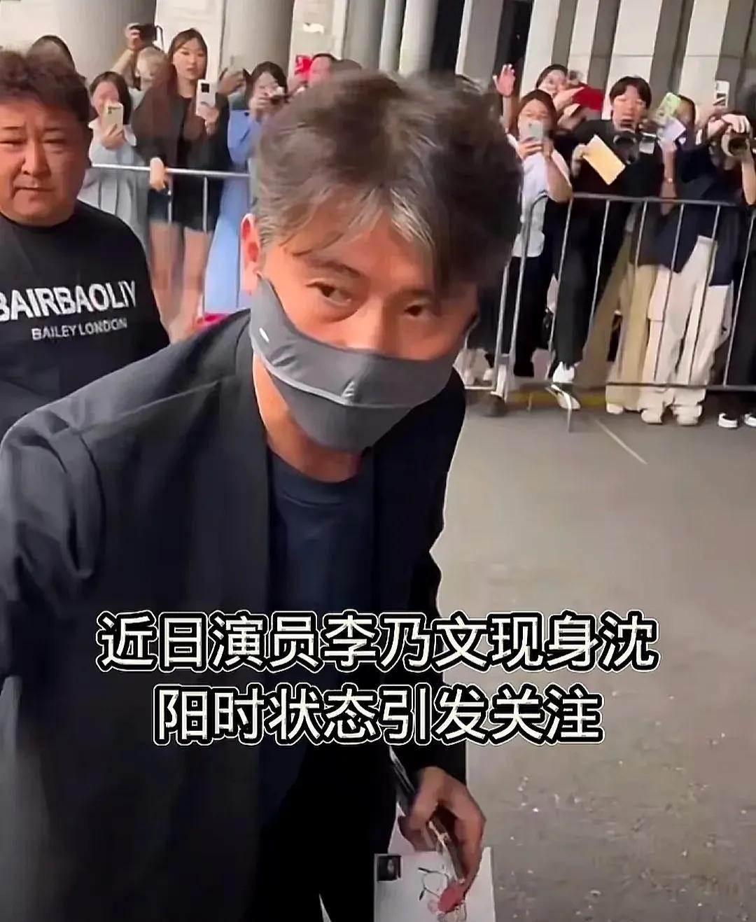 看到有网友发的李乃文最近的照片，头发一下子白了不少，状态也很疲惫，看来对于好友的