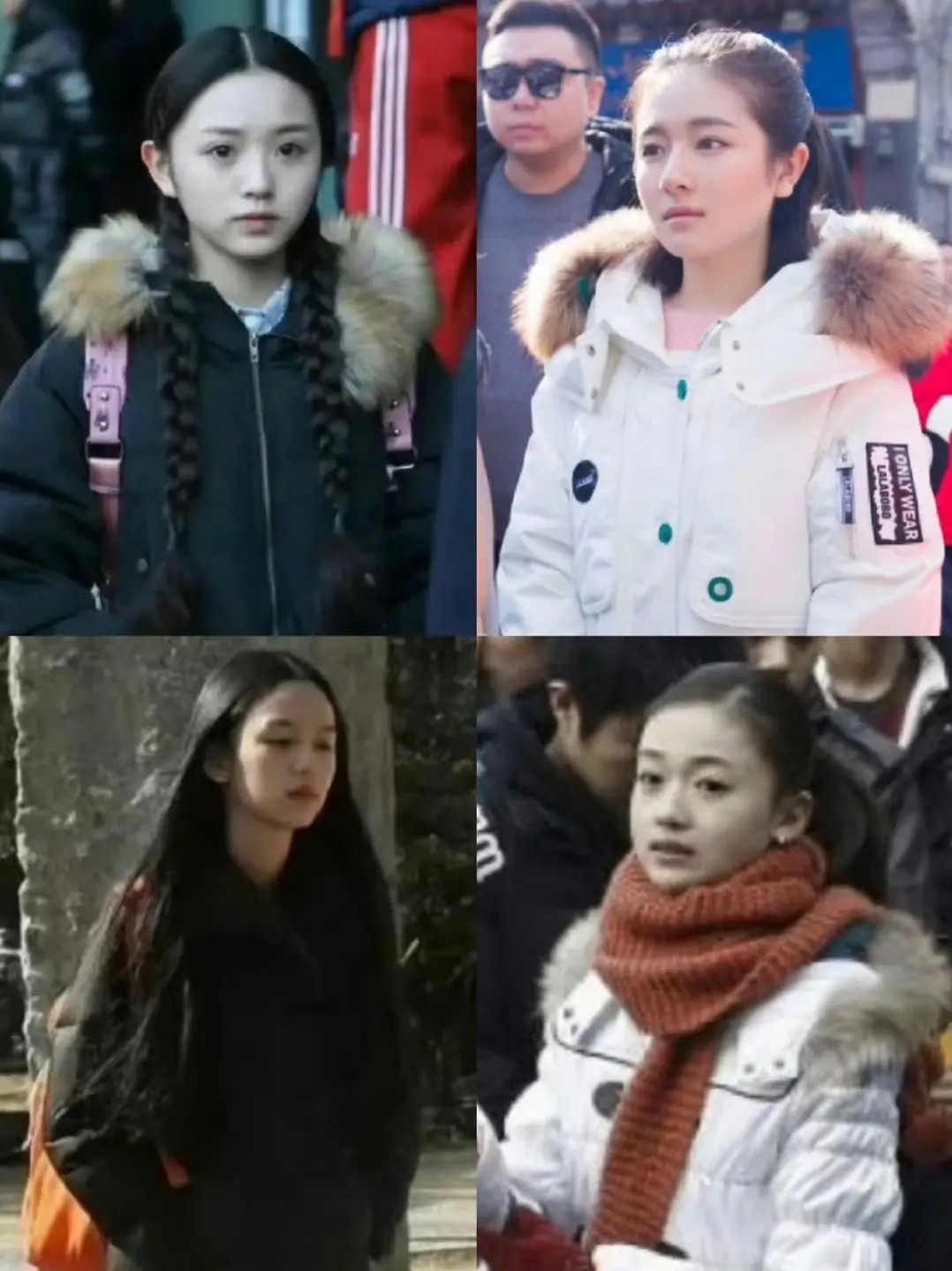 女明星艺考时的素颜照​​​