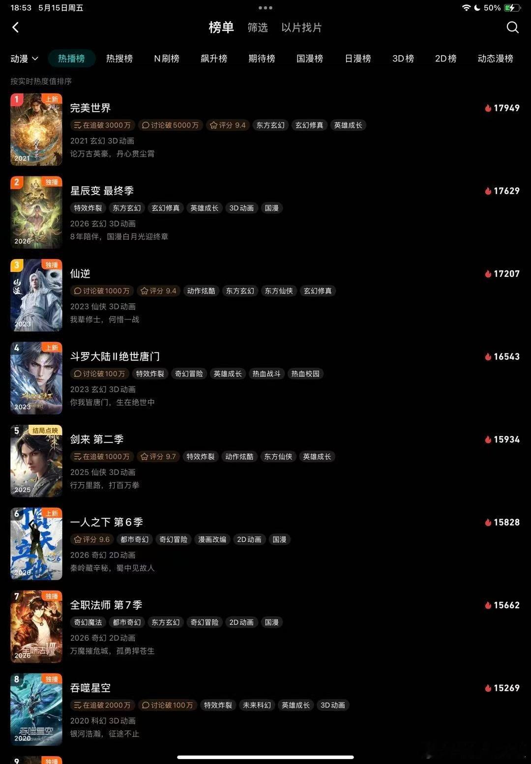 绝世唐门斗罗大陆2动画16543-14511=2032从6:00~6:53，