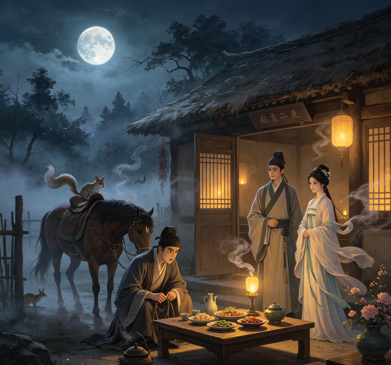 明朝洪武初年的一天清晨，巫马期仁睡醒，只见自己身上沾满露水、依旧湿润，马匹在一旁