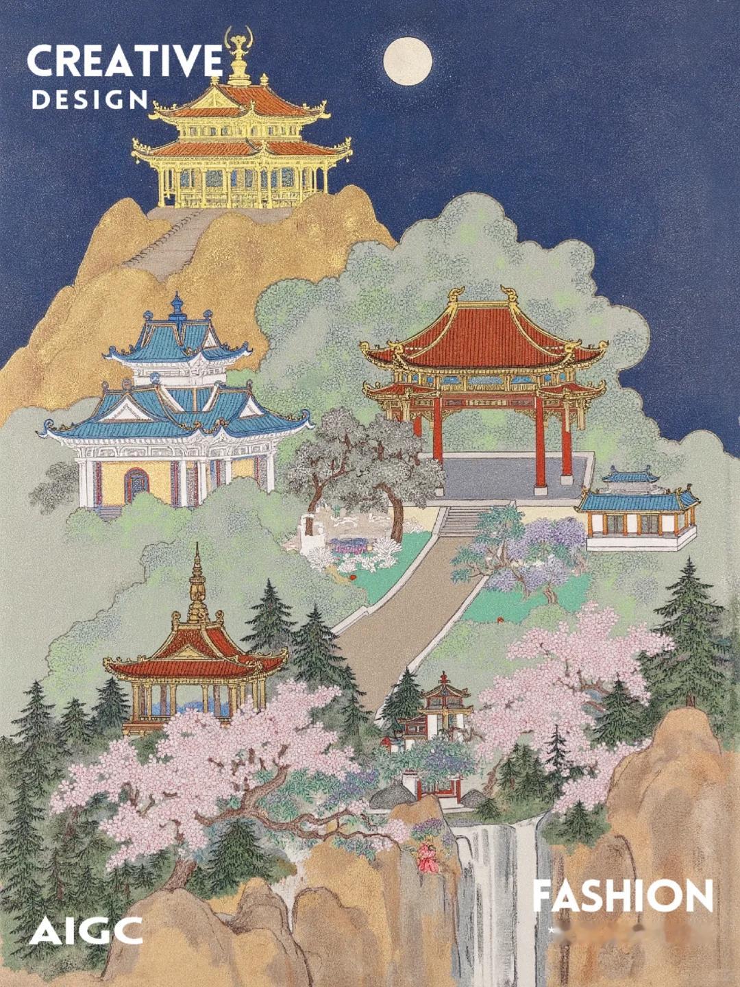 🔥震撼外国人的宋代美学插画(附AI教程)今天给大家分享一个宋代美学插画的A