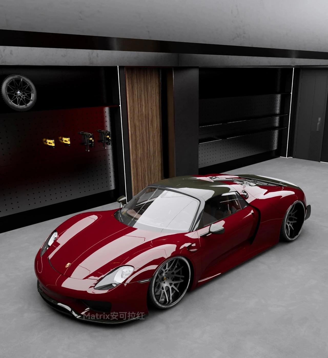 稀缺配色+顶级性能！保时捷918安可拉红，怎能让人不驻足多看两眼？啊啊啊没想到被