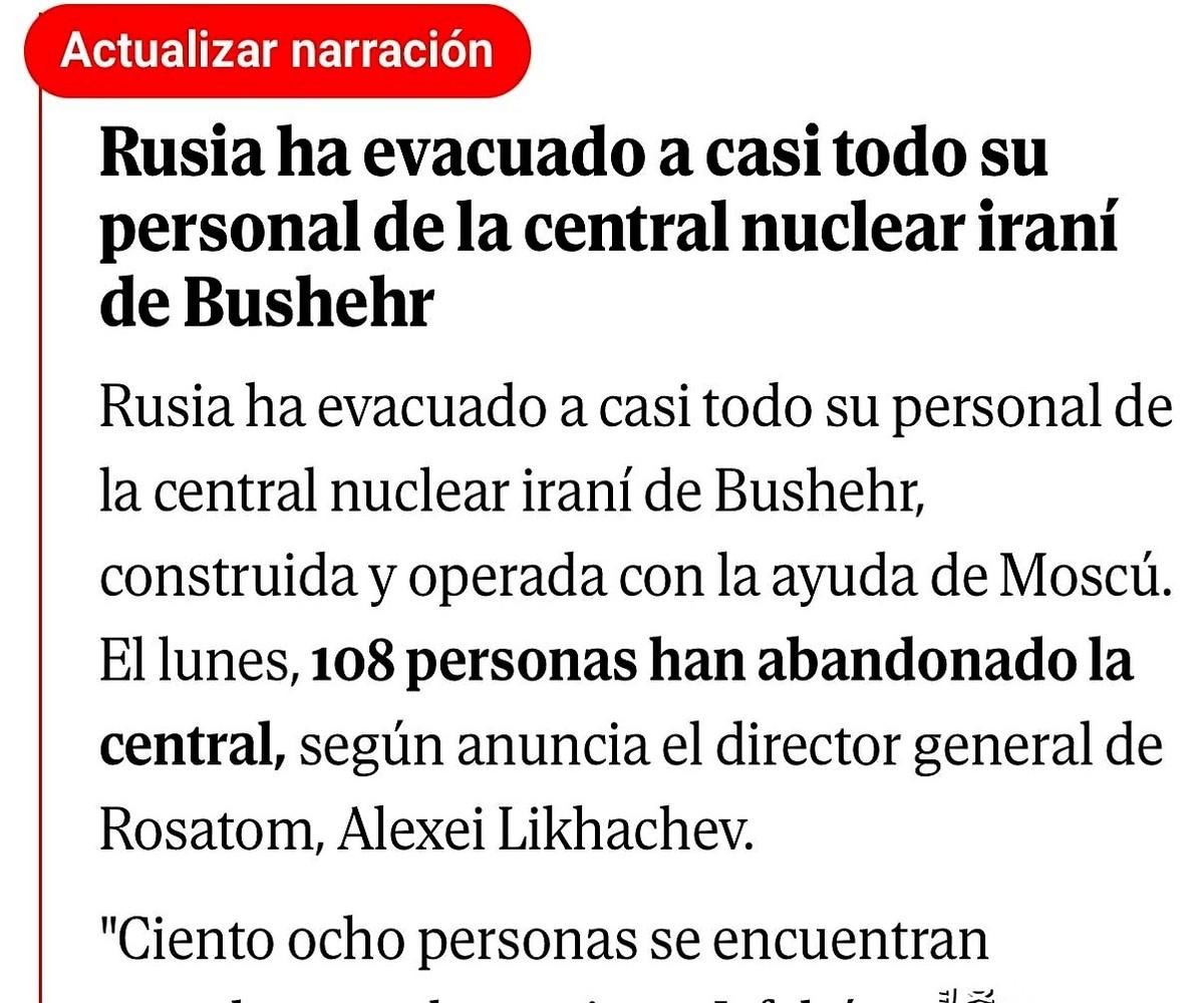 俄罗斯突然从伊朗的核电站，撤走了几乎所有人。前脚刚走，后脚以色列就放出风声，准