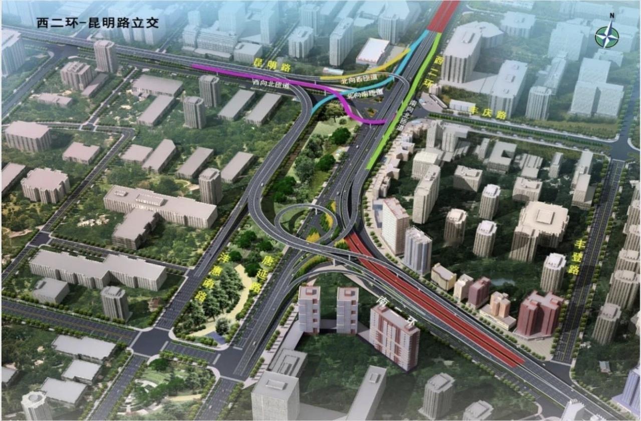 西南二环主线和附属匝道明日6时通车放行。此次西南二环立交改造主要集中于西南二环连