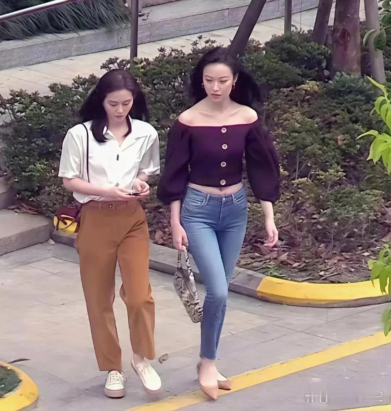 倪妮这身材真不是浪得虚名啊平时在普通人堆里鹤立鸡群就算了，没想到和其他女明星在