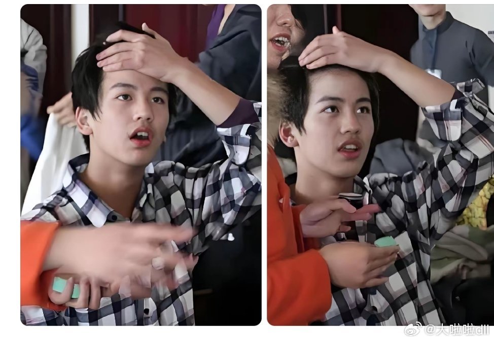 这是张凌赫？说实在的，和现在差距不大，小时候和长大都会不一样，上学时期不化妆，上