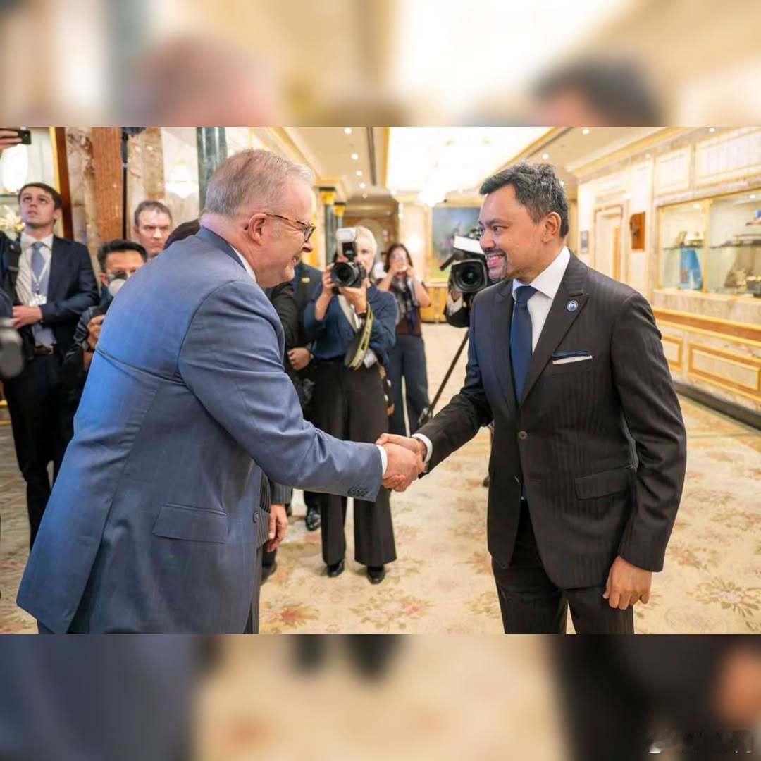 文莱王室🇧🇳🇦🇺4月15日，文莱苏丹哈桑纳尔·博尔基亚率领其他王室成员