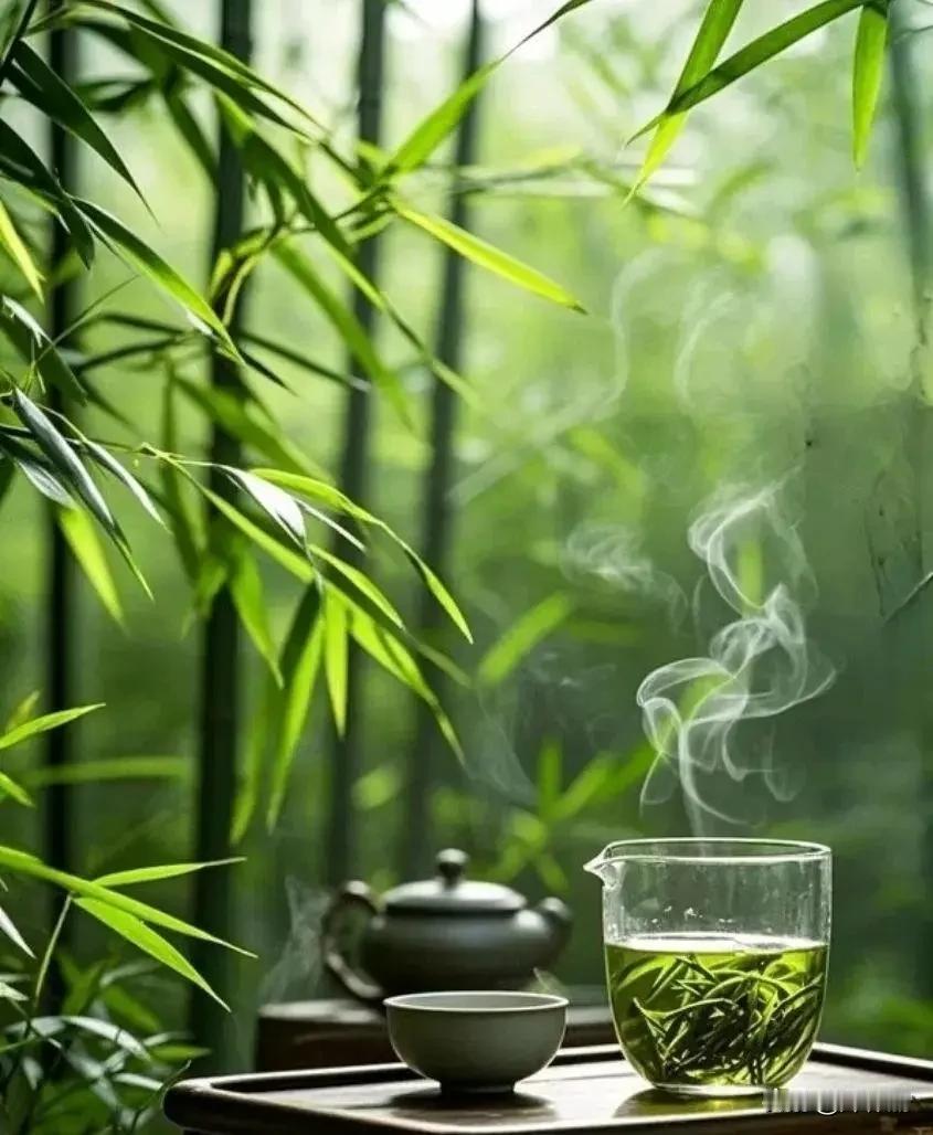 七律·竹林月幽篁影里玉盘悬，清光筛碎万重烟。风穿叶隙鸣寒玉，露坠阶前润石