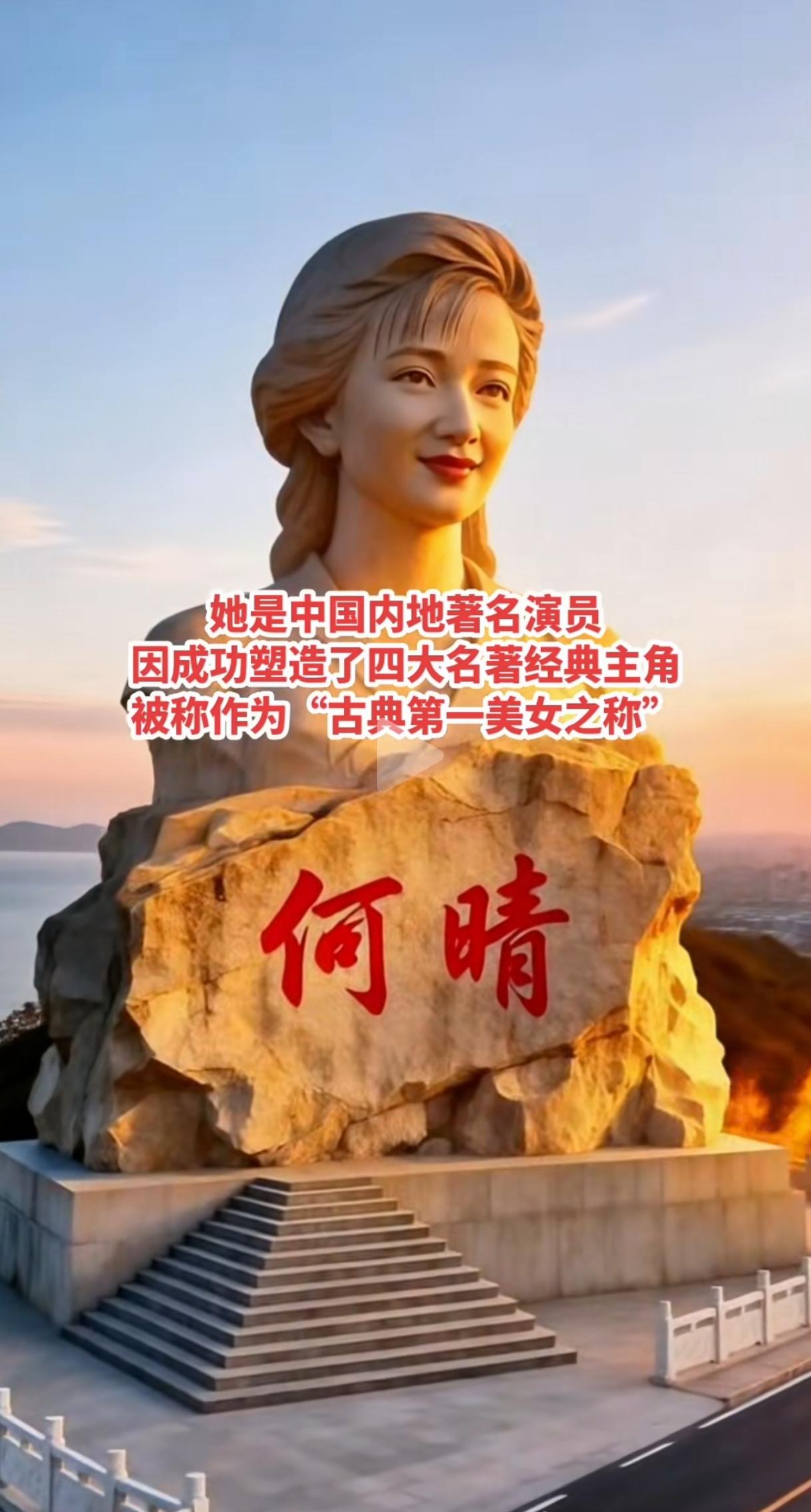 中国四大名著她都参演过，这个人就是何晴，何晴是中国内地著名演员，她在电视剧中成功