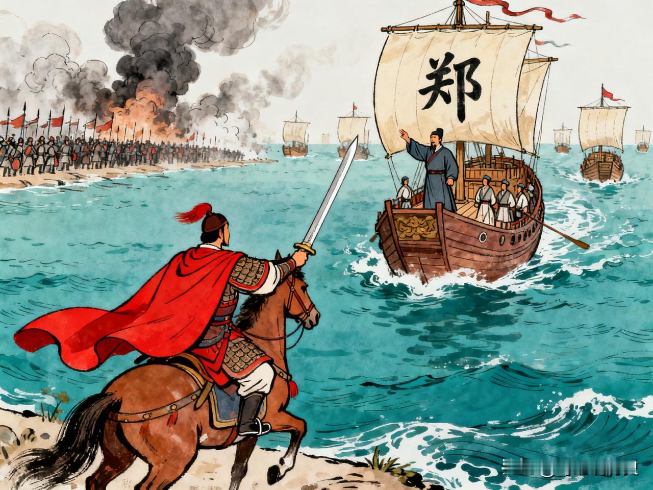 明朝大将傅友德打云南的时候将色目人10岁以下男童全部进行阉割,其中一个男童就是郑