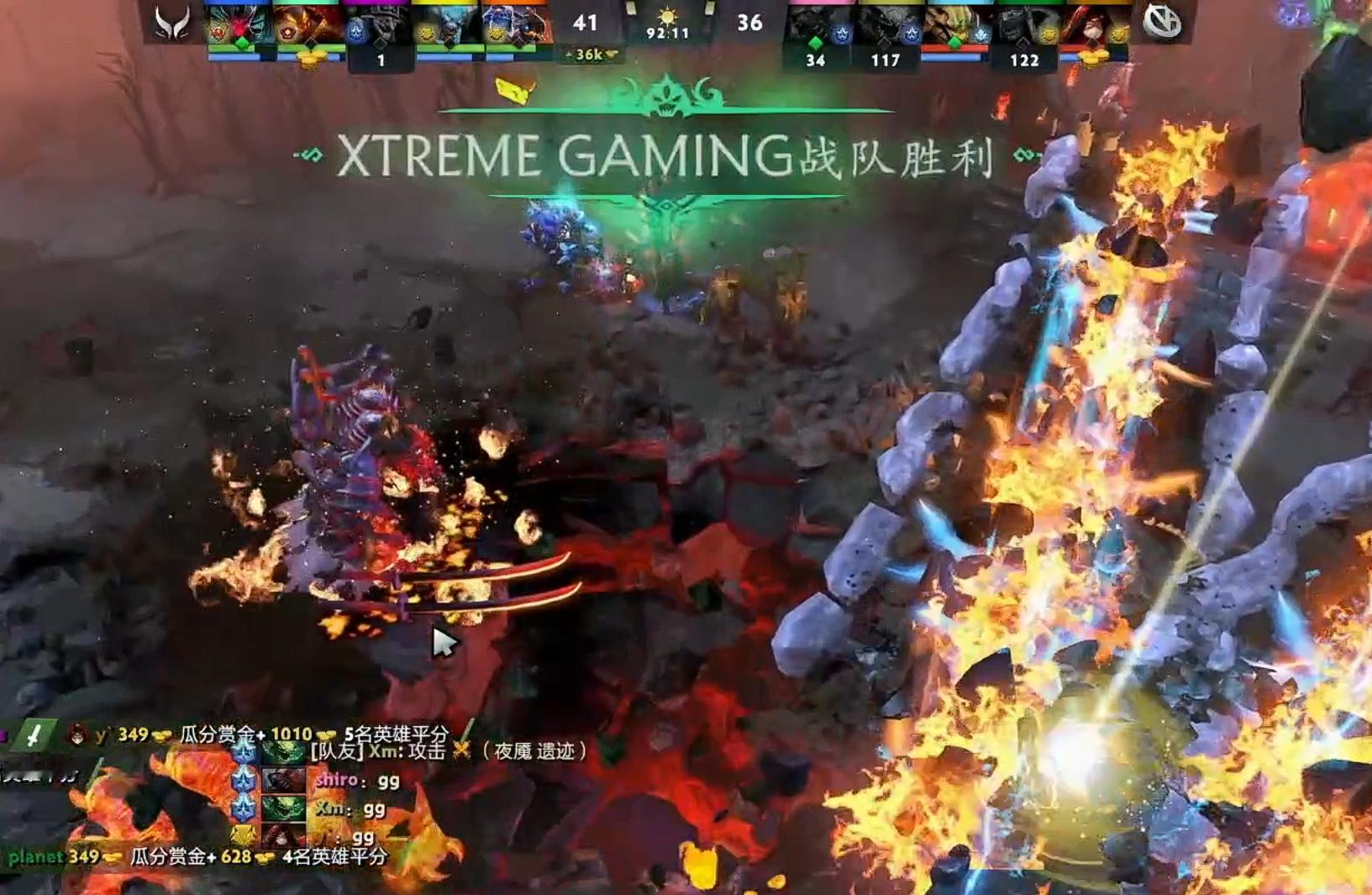 经过一场92分钟的旷世大战，XG终于找到一波击杀买活拍拍的机会拿到了唯一一张参加