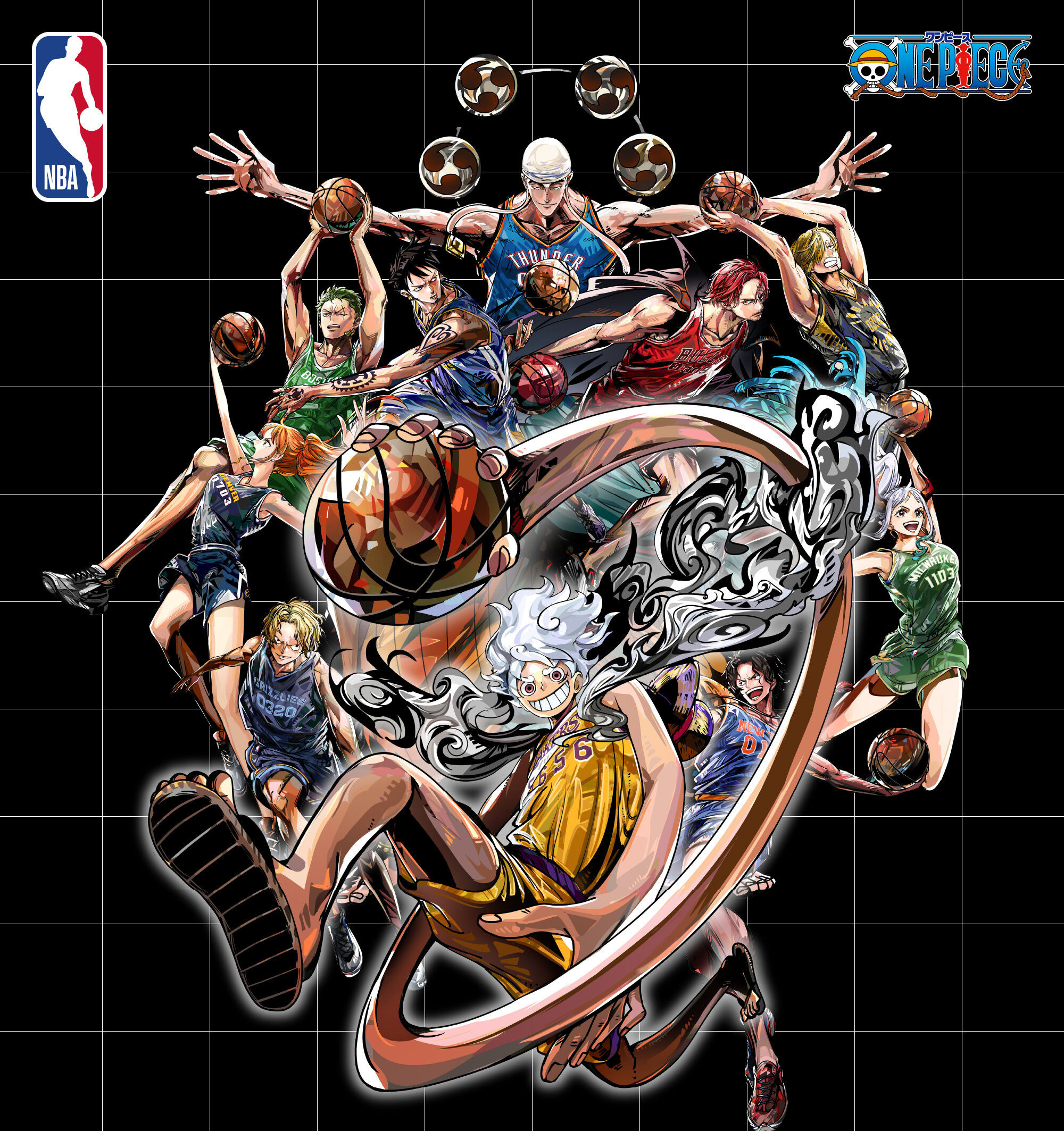 海贼王海贼王突然有个问题，这几个人打篮球究竟谁会更厉害？