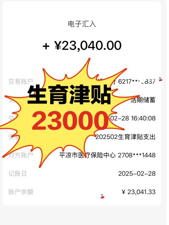 生育津贴已到账！怀孕补贴！手把手教你捡💰