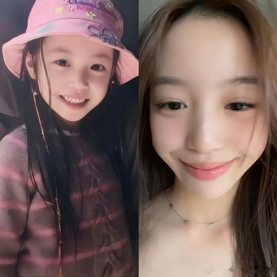 小四月长这么大了15岁170+太让人羡慕了，身材纤细腿又长。和小时候比还是能认出