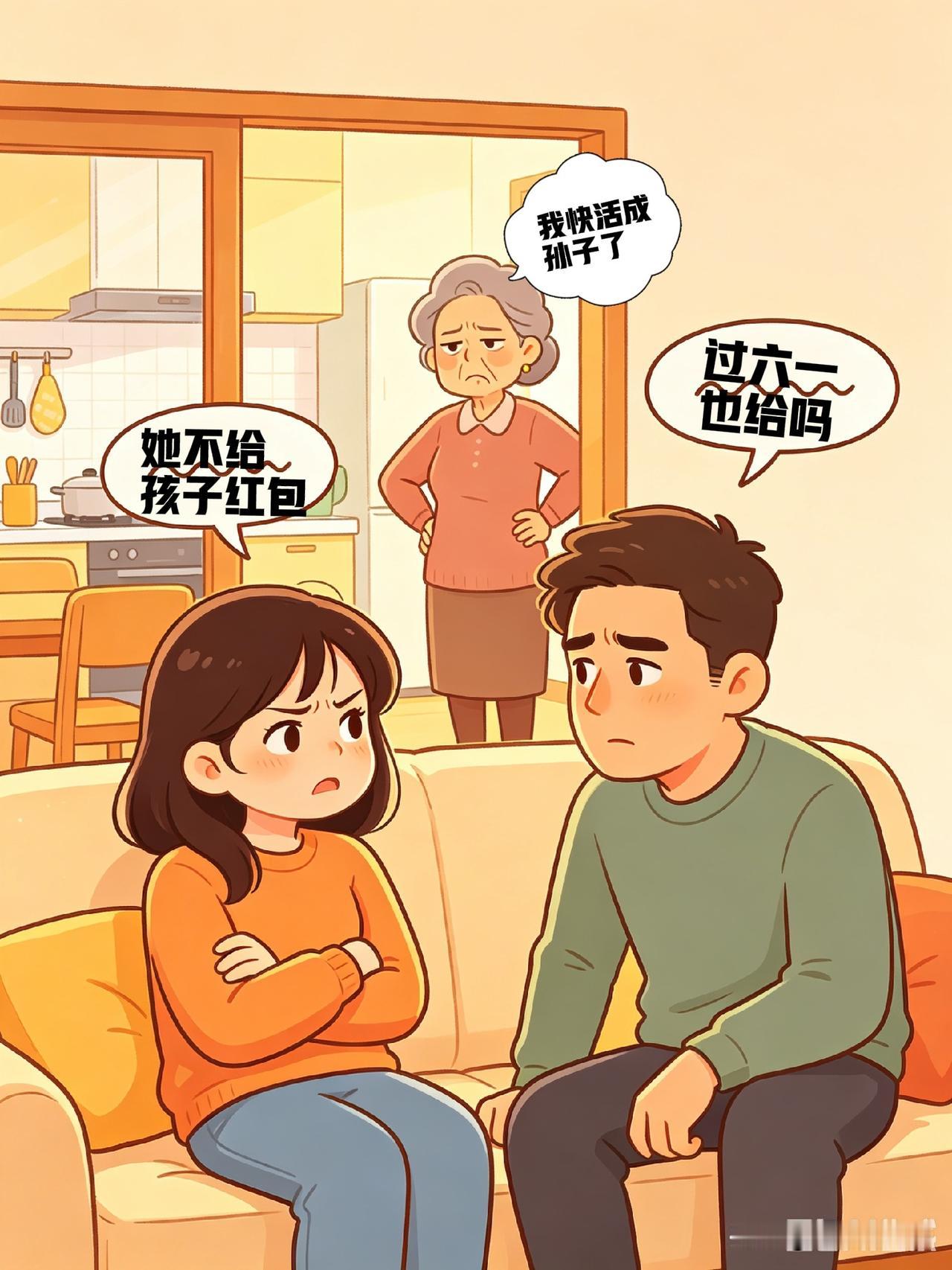 我的天哪，这婆婆也太难当了，没完了么！刚才刷抖音，看到一个孩子