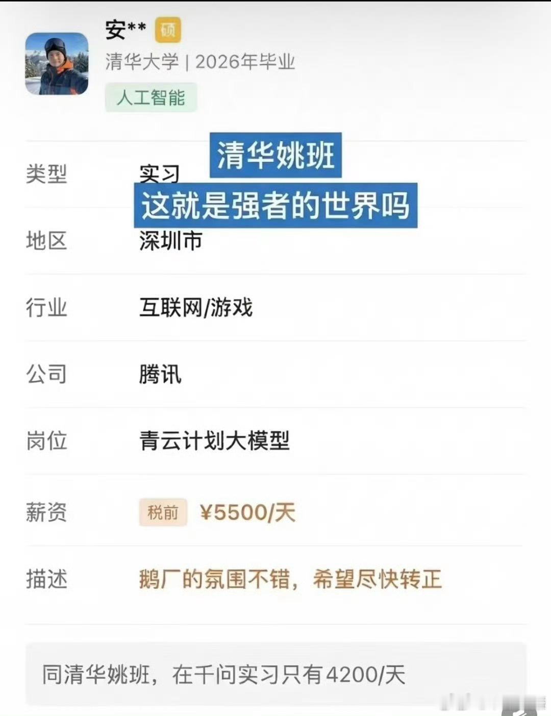 DeepSeek工资待遇太恐怖了第一眼月薪5500元，侮辱人啊第二眼日薪5500