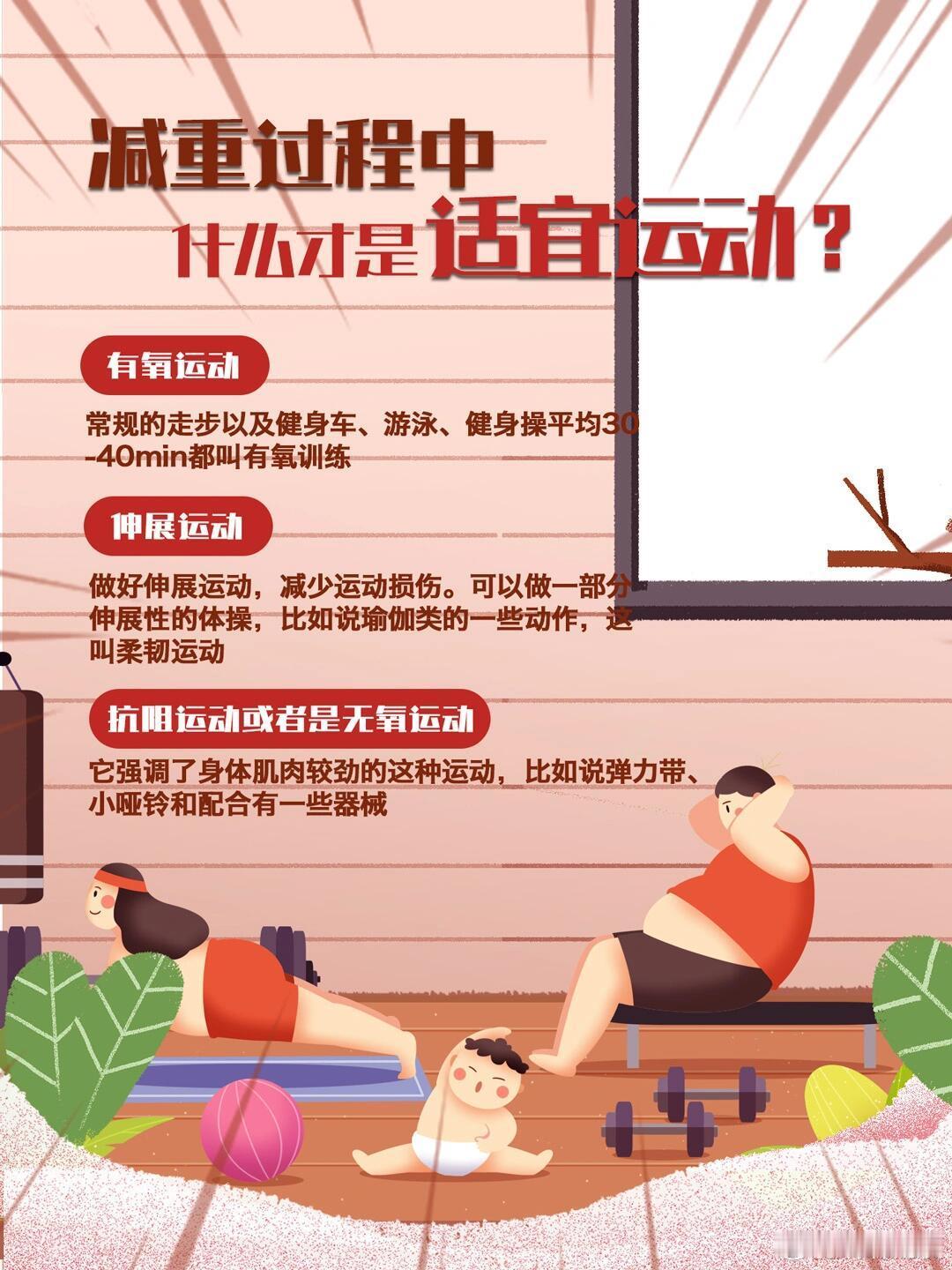 减重过程中，什么样的运动才是YYDS通识的体重减重教程，我们把它称为减重适宜运动