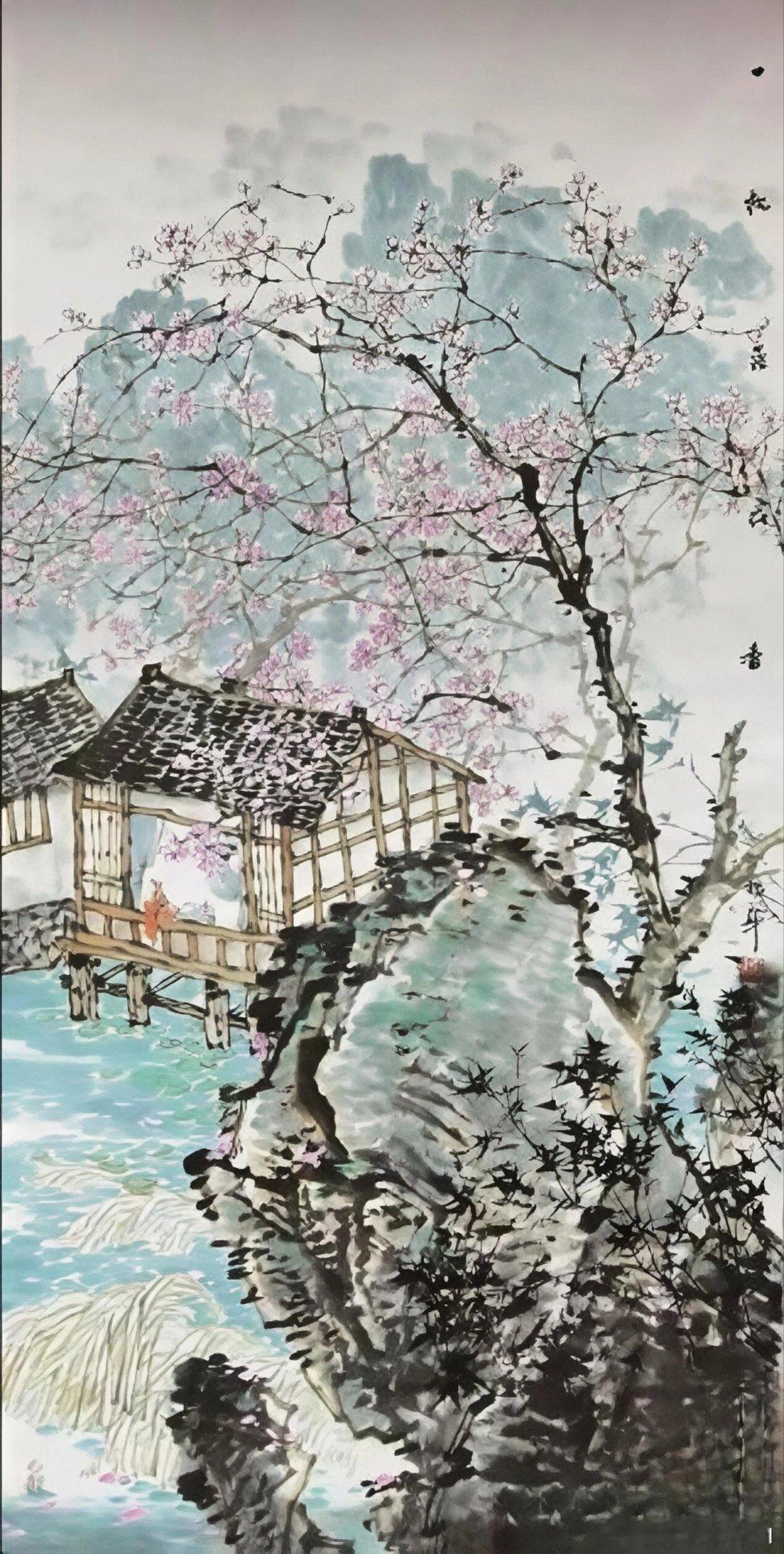 名家作品友情代理推荐分享【李振华】1974年出生于河北黄骅市张巨河，中国山水画北