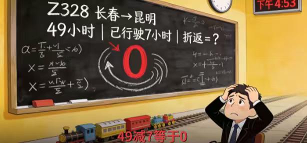 全程49小时火车，出发7小时就折返！12306回应：属实，原因成谜“活半辈子头
