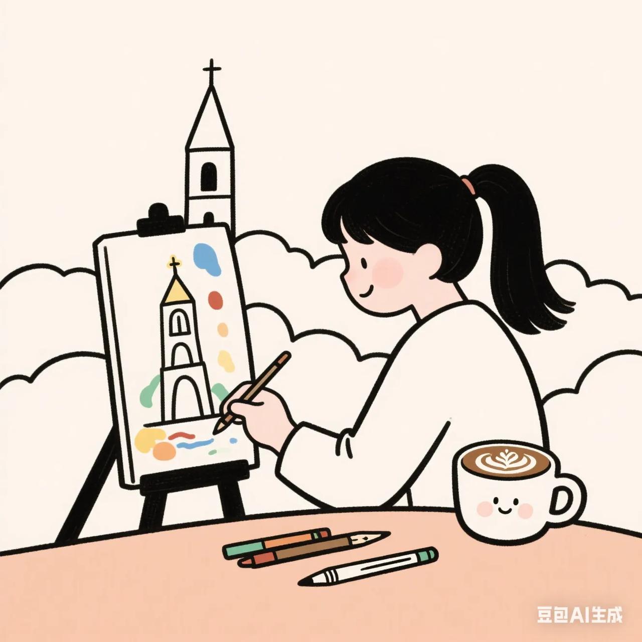 这七个字，竟似有魔力，绕舌又绕心。我想象自己站在塔下，抬头望去，古塔飞檐刺破薄云