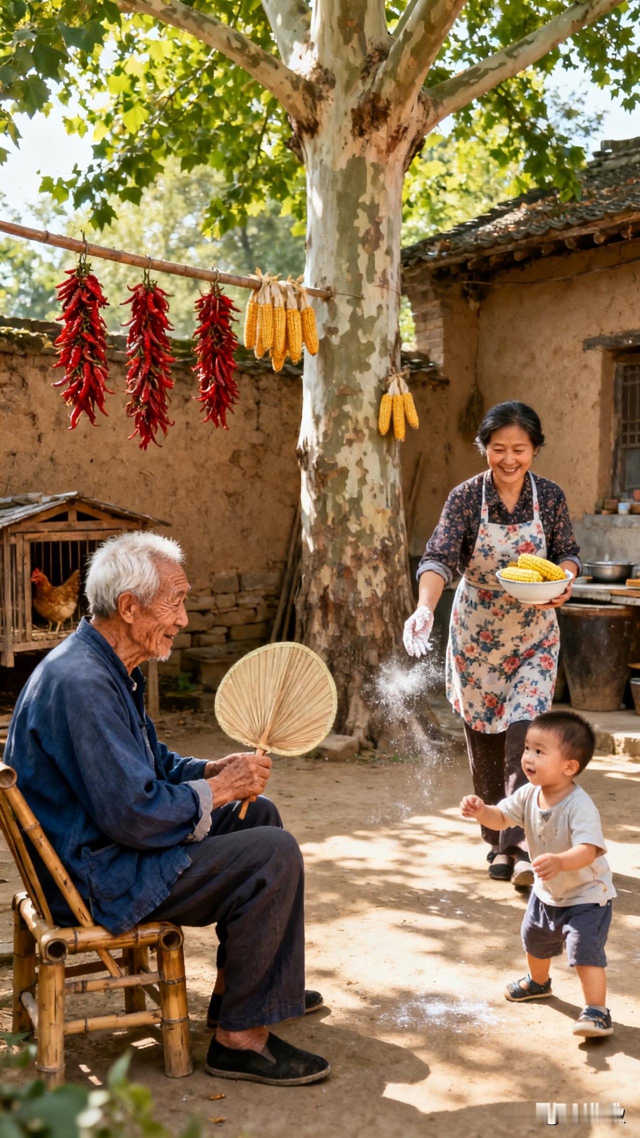 农村老人永远没有退休的那一天，活一天就有一天的活。村里有个奶奶，今年78，几