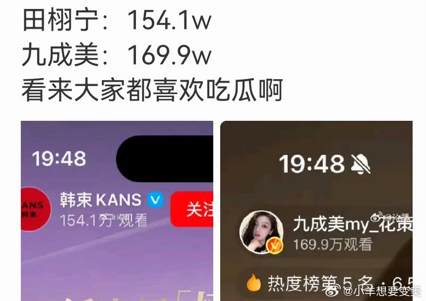 田栩宁九成美笑鼠了九成美的粉丝要比田栩宁还多了大家是有多喜欢吃瓜不管怎么说