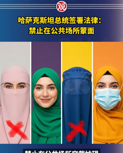 中亚多国女性摘面纱，哈萨克斯坦禁止蒙面姐妹们，你们敢信吗