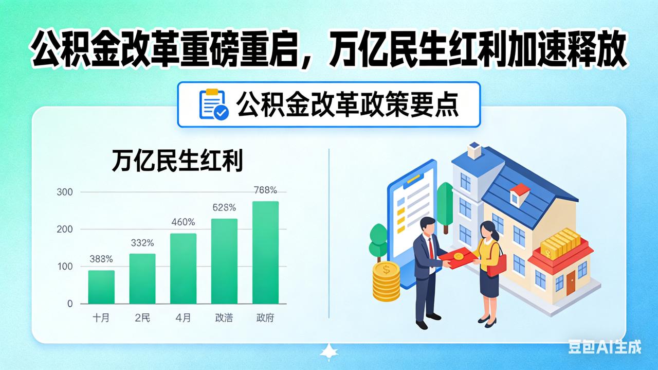 公积金改革重磅重启，万亿民生红利加速释放时隔11年，公积金改革重回政府工作
