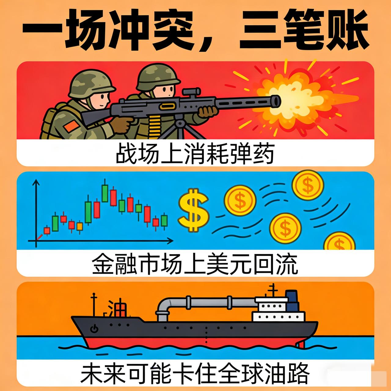 从黄金，原油，美元指数角度解读下伊美战争发生了什么今天开盘，原油冲高回落，冲