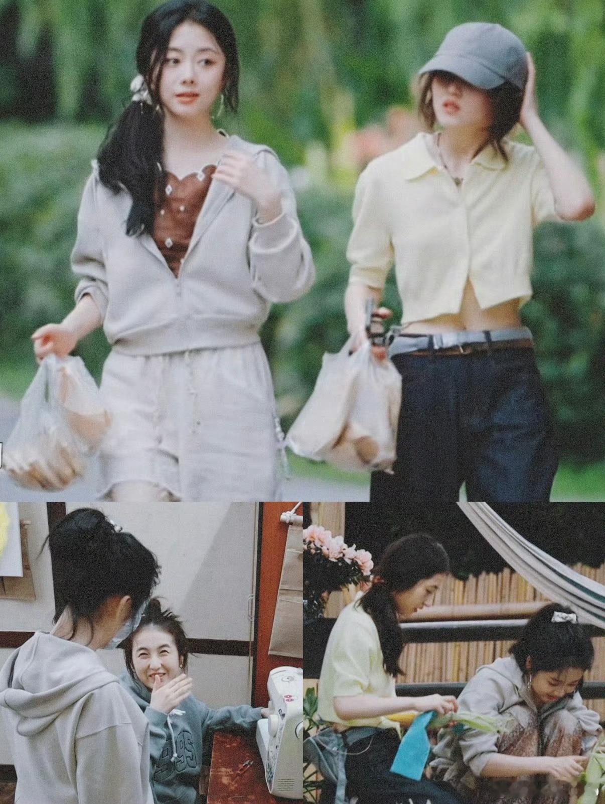 谭松韵晒出张子枫做的发圈，来至闺蜜之间的友谊