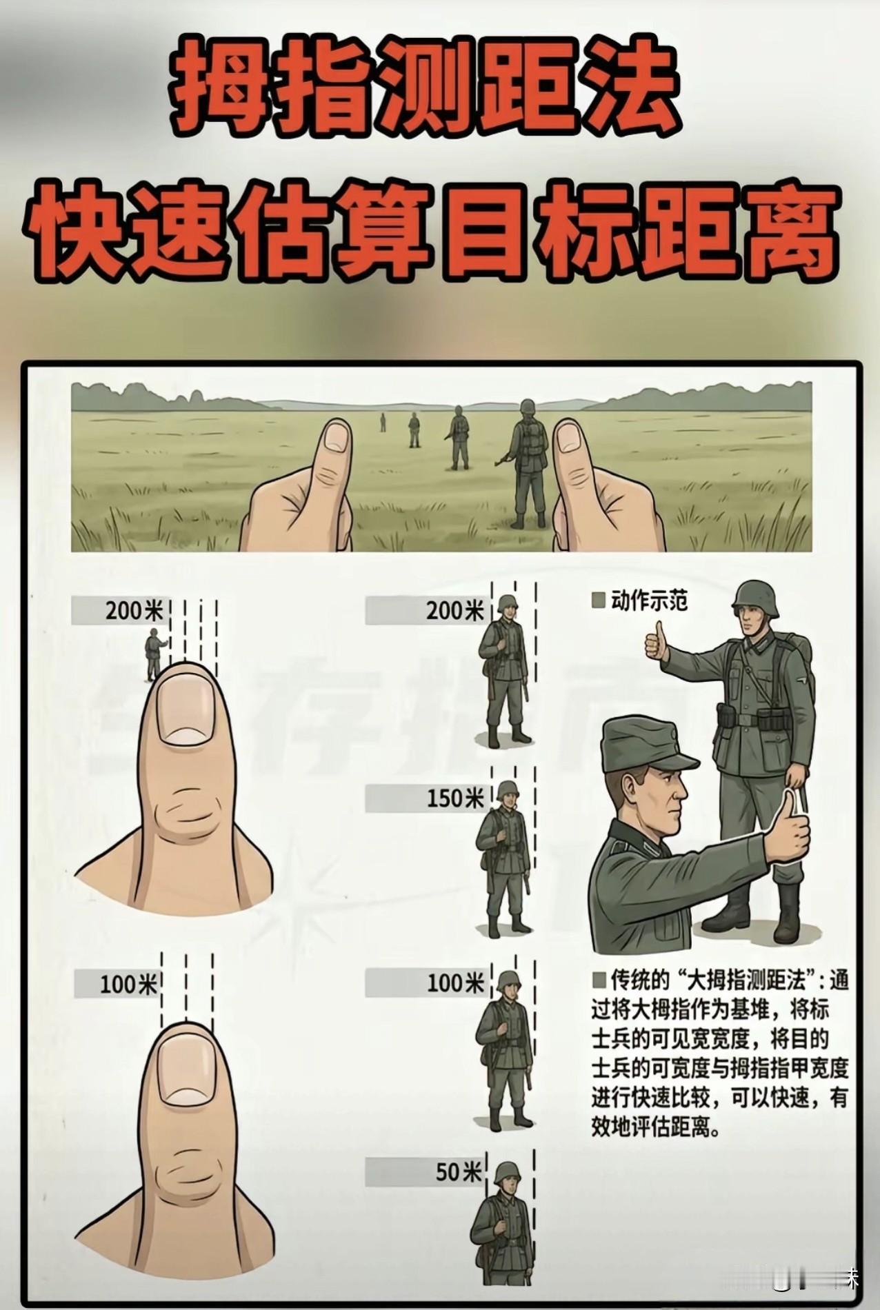 怪不得看电视剧都用大拇指瞄准呢
