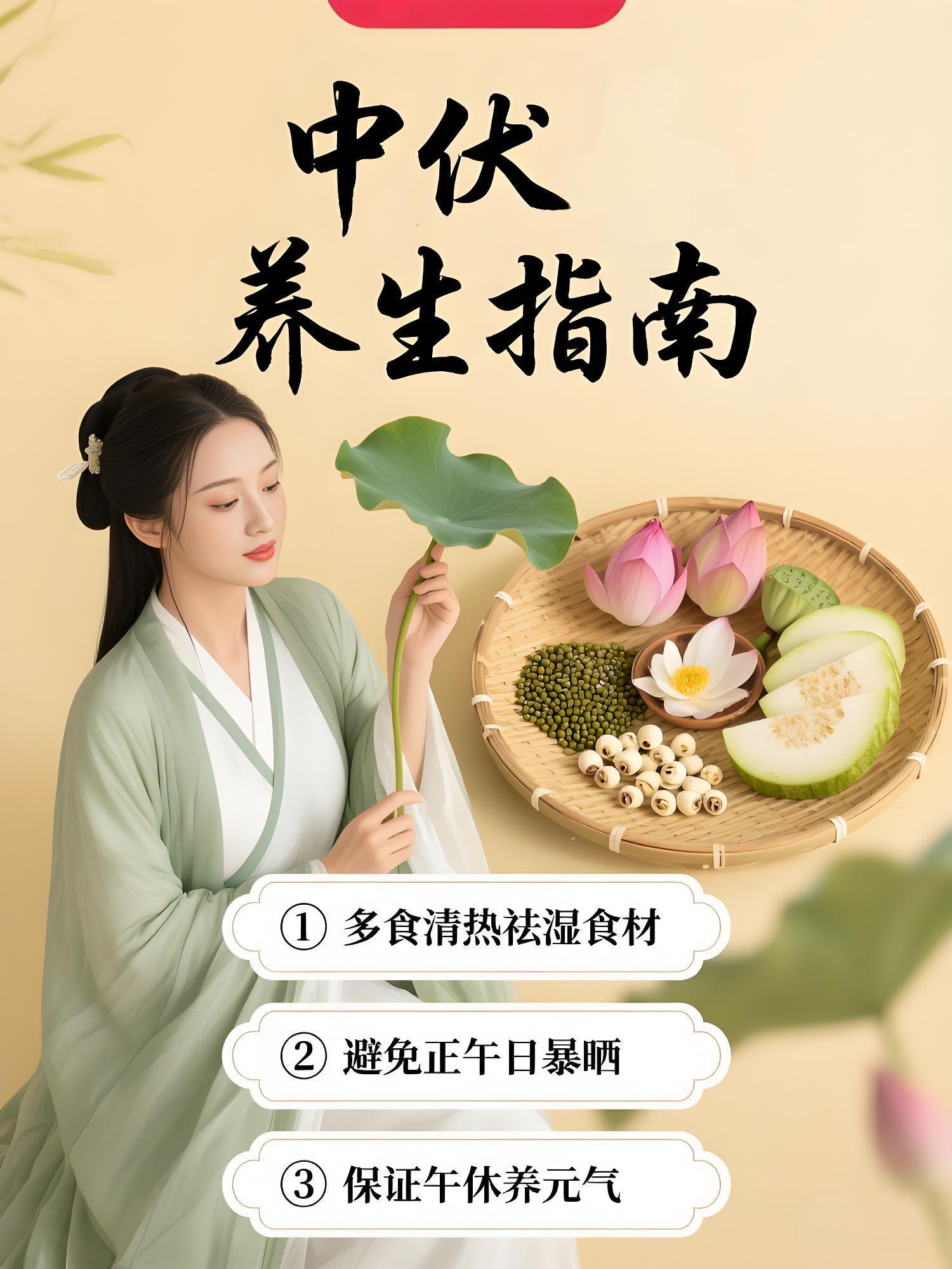 #中伏养生指南#正式进入中伏!中伏（7.30-8.8）是全年阳气最旺但脏腑