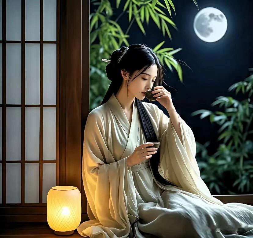 漏静更深寐不成，霜侵冷月客心萦。离笺落笔皆凝泪，浅酌一盏解忧情。