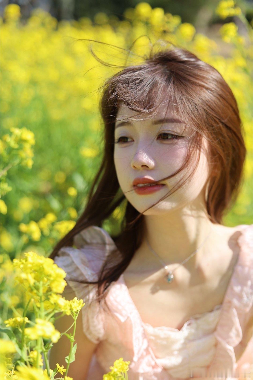 黄色的初夏建议找个晴天下午四点半以后去拍～穿个小白裙，或者jk，会很出片📸​