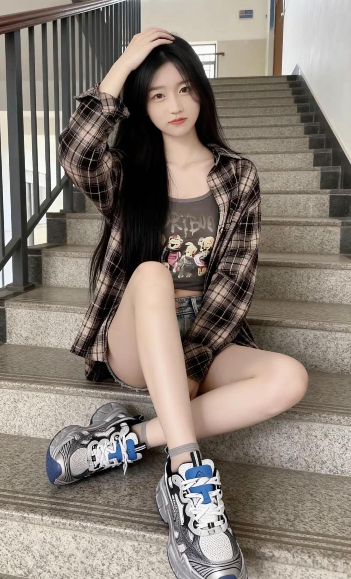 喜欢吗？专门为你拍的……ootd休闲穿搭今日分享女大学生穿搭