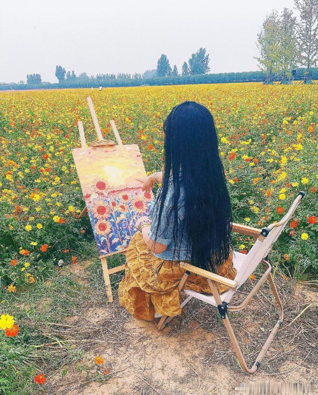 📍YuJianHuaTian｜新乡·豫见花田美人、花海、秋风。一头扎进漫野金黄🌷​​​