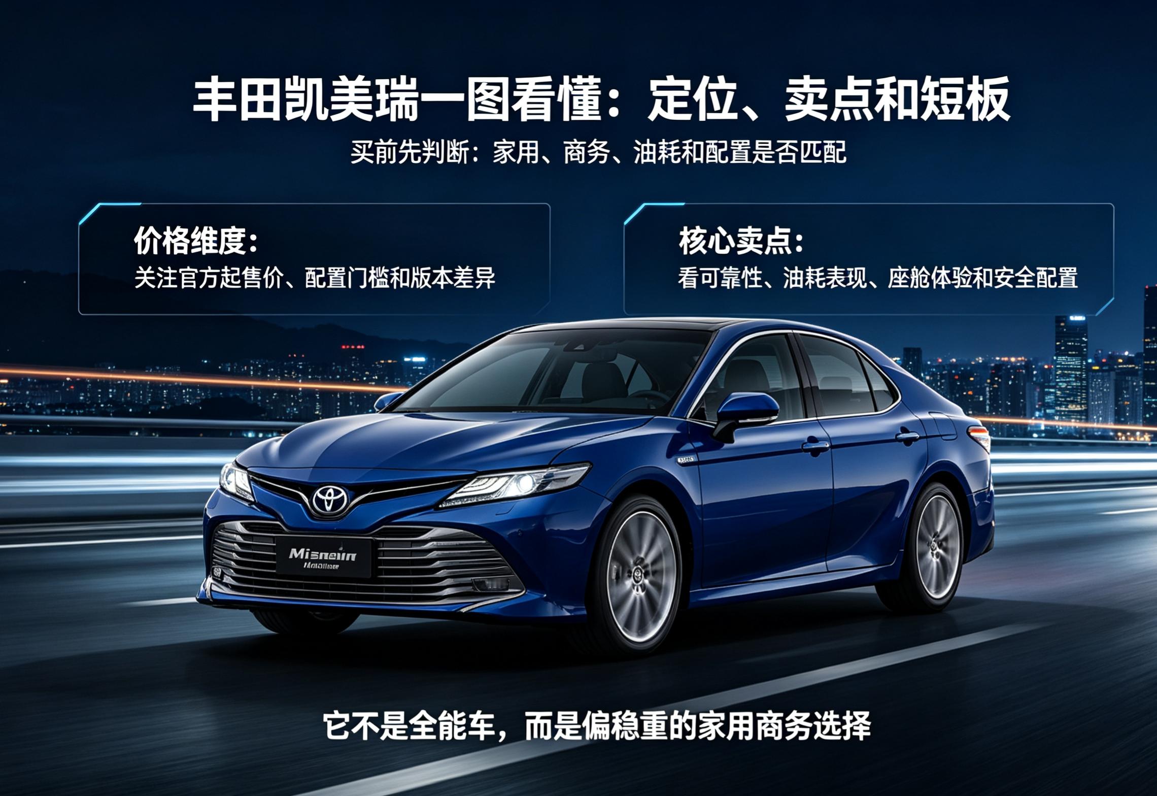 一图看懂丰田凯美瑞