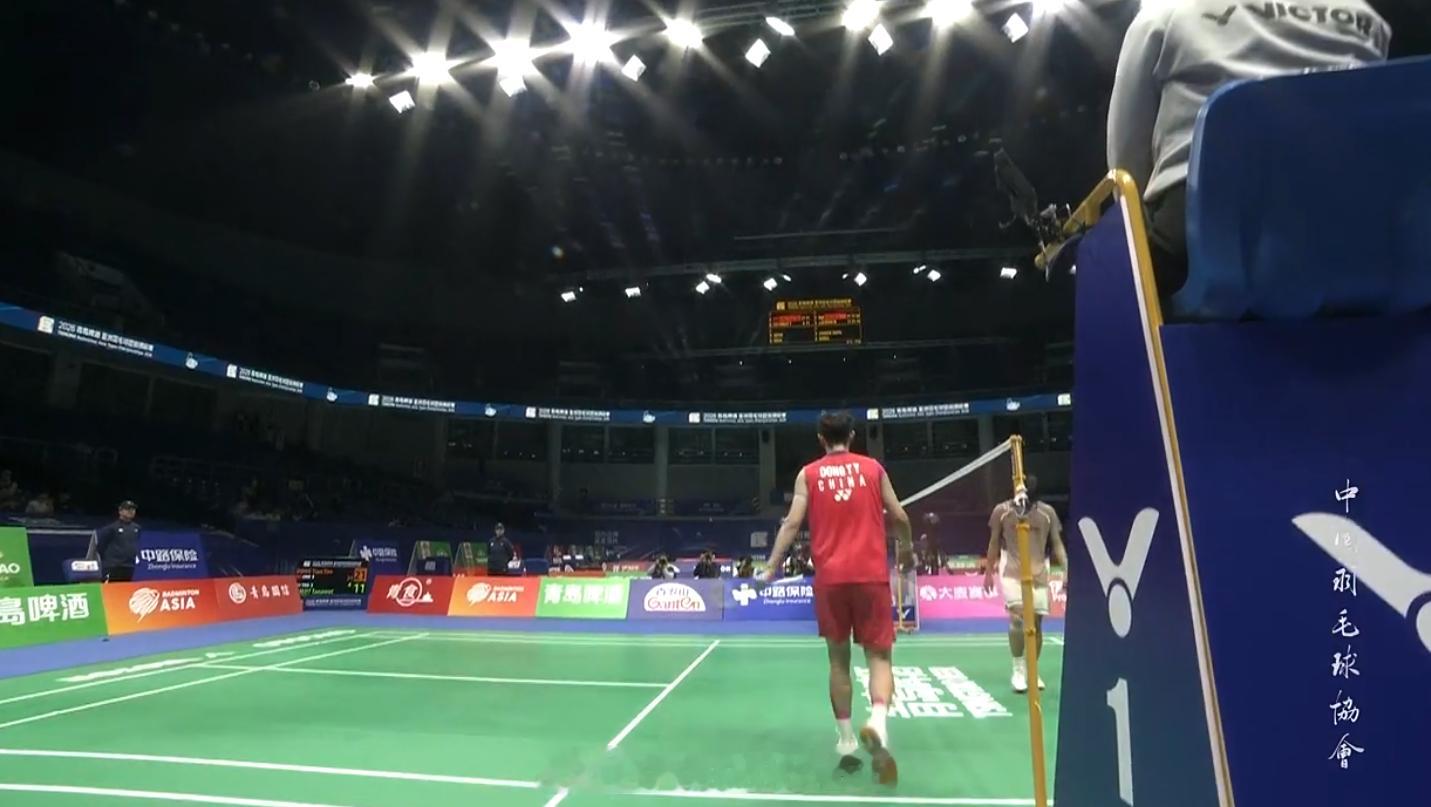 男团A组中国3-2泰国男单王正行21-1919-2118-21