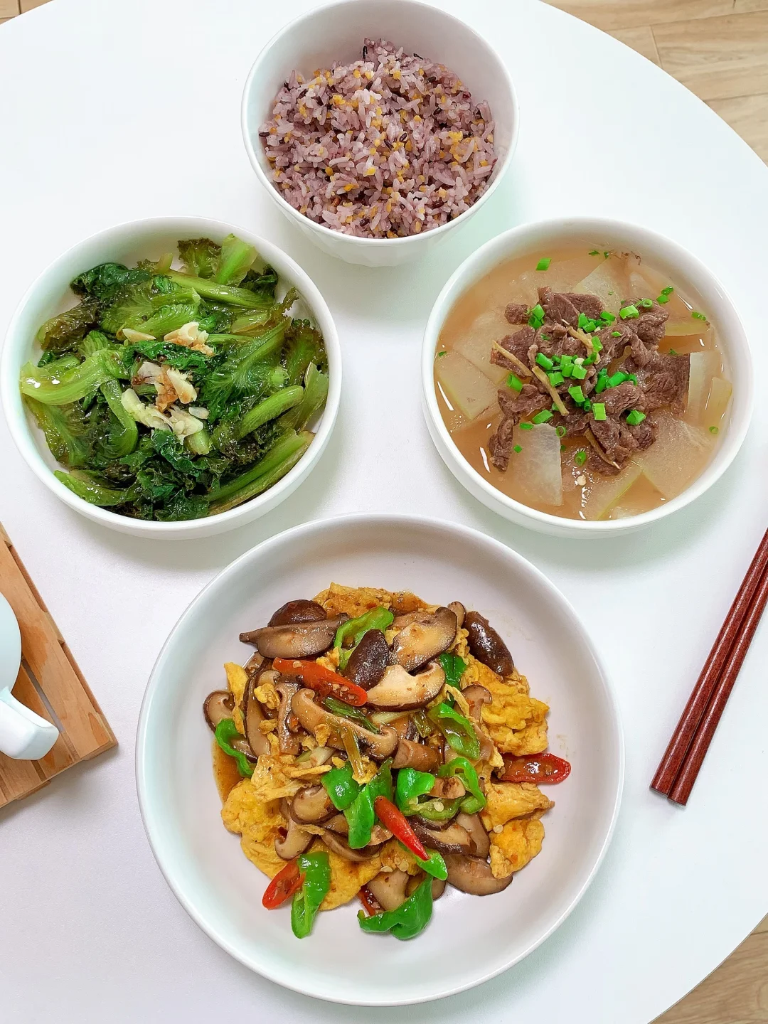 吃干净舒服的饭菜～