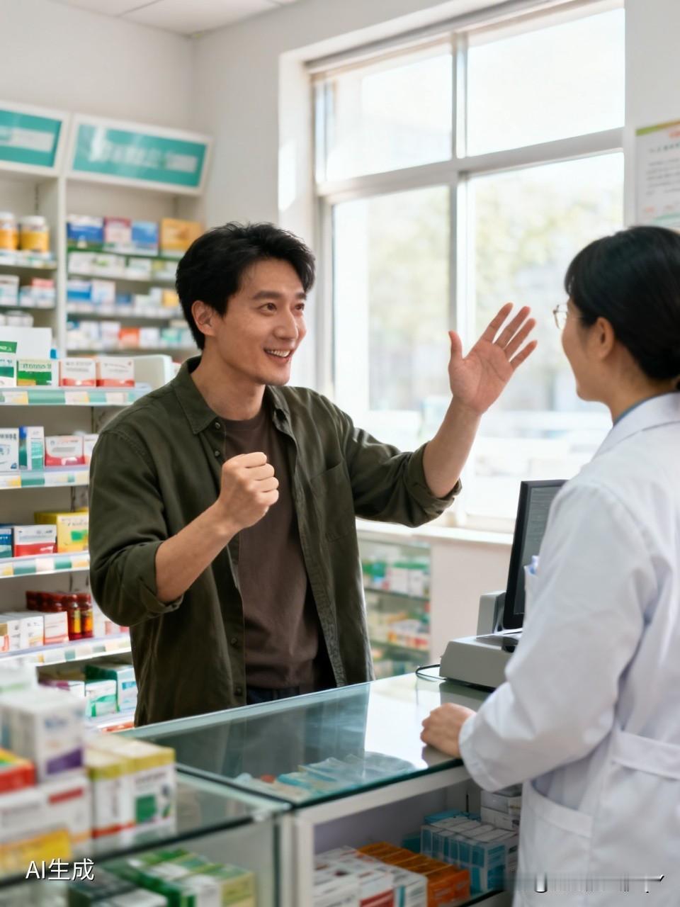 有个男子走进药店，说道：“美女，给我拿一盒尴尬药，再拿一盒后悔药。”女店员“啊