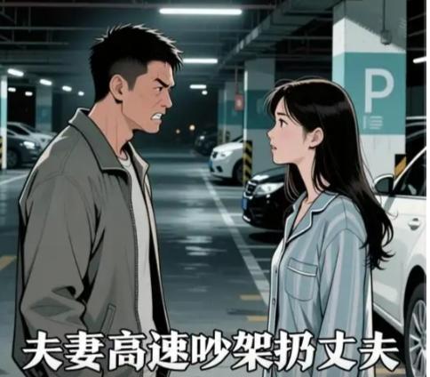 吉林一对夫妻返乡探亲，高速服务区里的一场争吵，竟让丈夫深夜被扔在路边，手机没电的