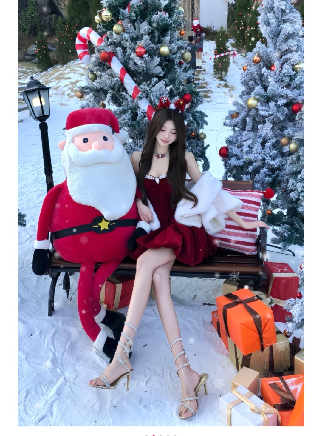 长腿玉足，就是担心冻脚啊。