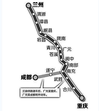 兰渝铁路的开通,个体与沿线城市