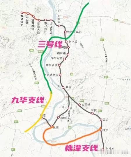 长株潭最应该利用好现在的城际铁路，并将其作为三市的主干线路。然后株洲湘潭各自修建