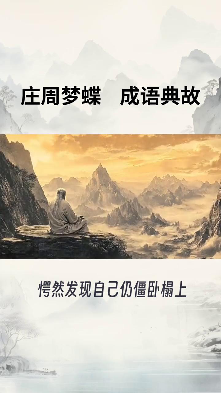 庄周梦蝶成语典故。庄周梦蝶。"庄周梦蝶"典出《庄子·齐物论》，是道家哲学中最具