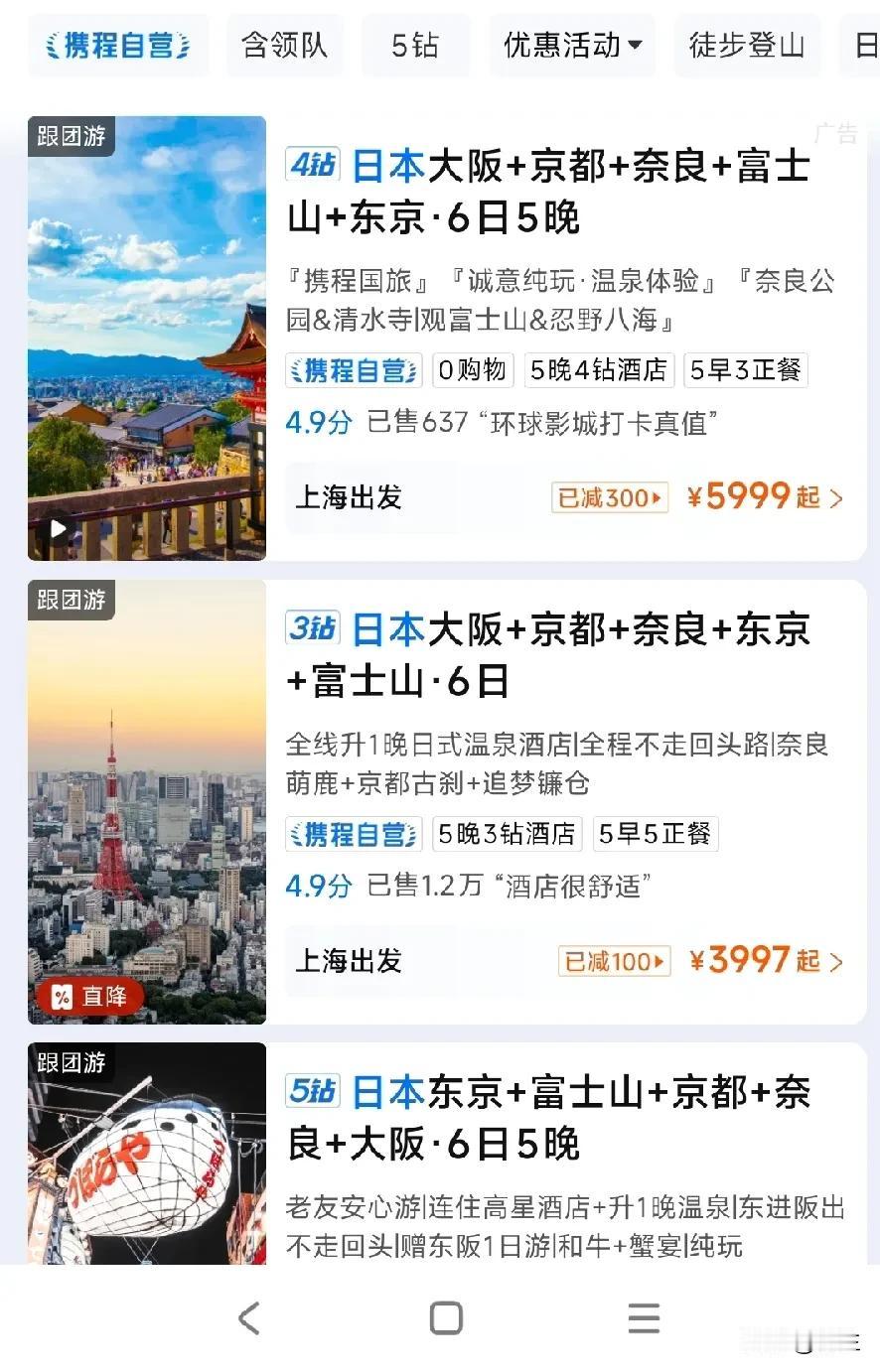 怎么办？我姐妹在旅行社报了跟团去日本，7夜6天要了7280人民币，现在媒体都说去