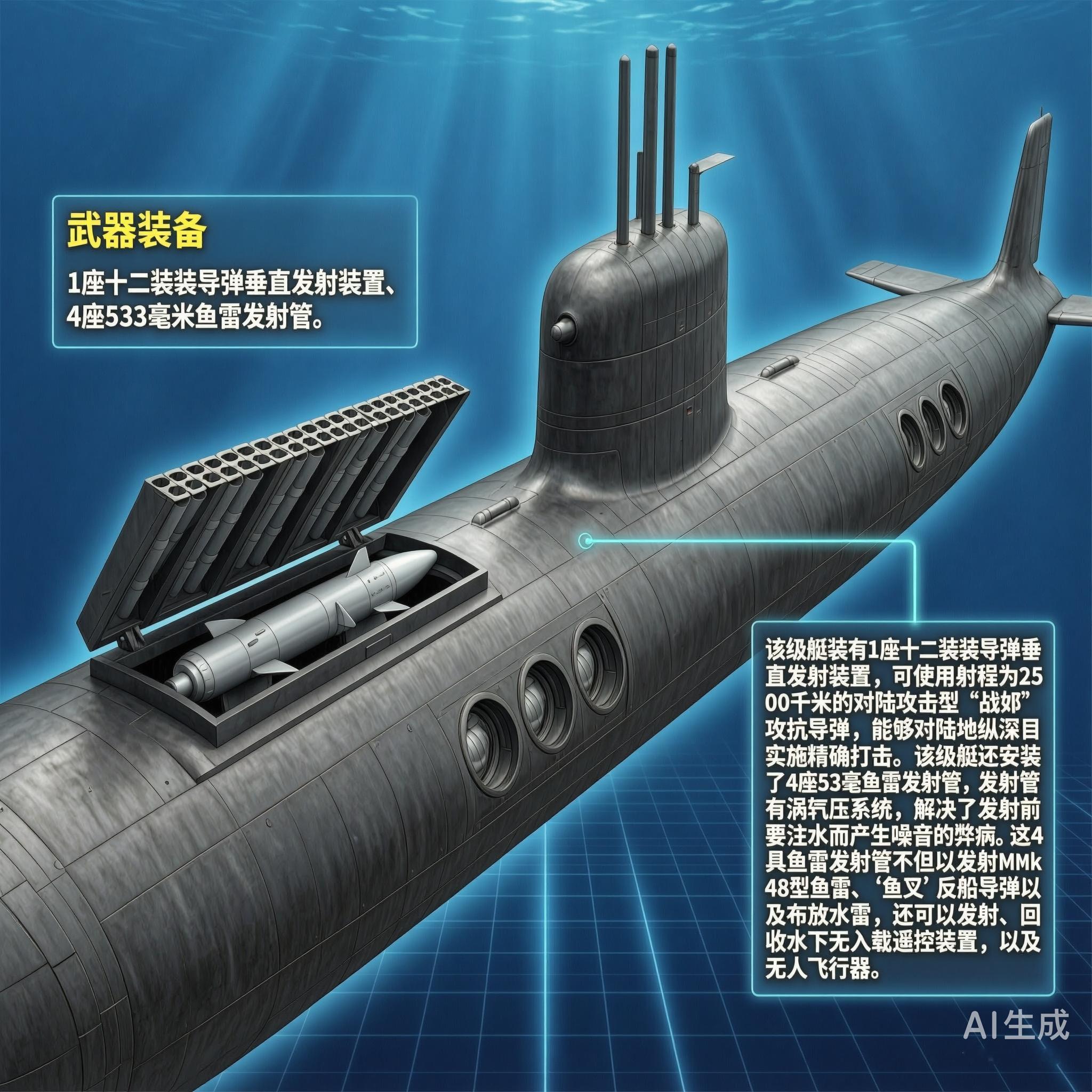 军事ai新视野美国“弗吉尼亚”级潜艇“弗吉尼亚”级潜艇是美国海军正在建造的最新